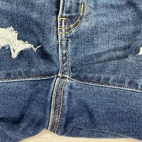 American Eagle Women’s Next Level Stretch Jegging Crop Distressed Hi-rise Jeans - Picture 7 of 11